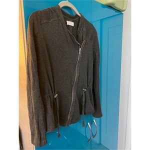 Lou & Grey zip up drawstring jacket